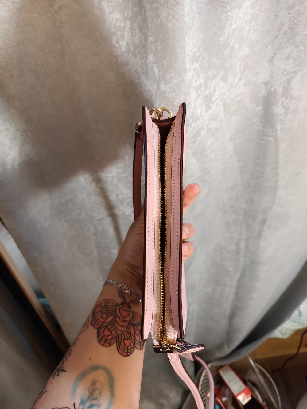 Coach Slim Crossbody Bag Powder Pink Collection - Picture 4 of 6